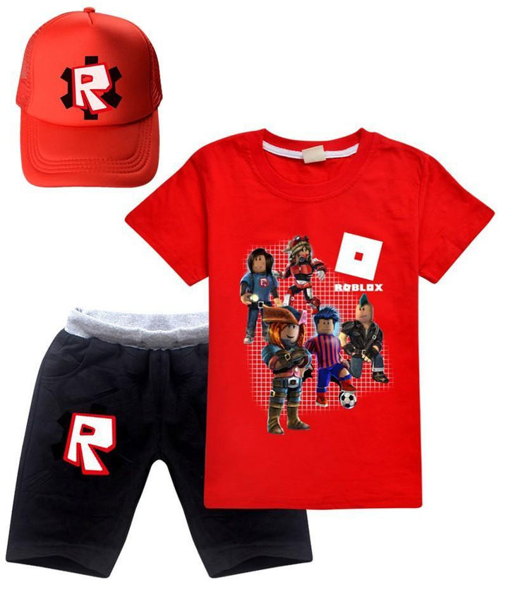 Roblox Soccer Player Print Girls Boys Cotton T Shirt And Shorts Outfit