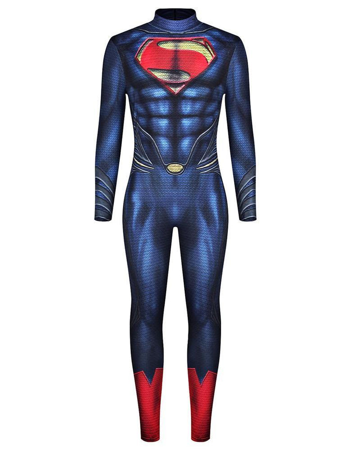 Superman Costume Dc Movie Adult Mens Cosplay Jumpsuit Costume - pinkfad