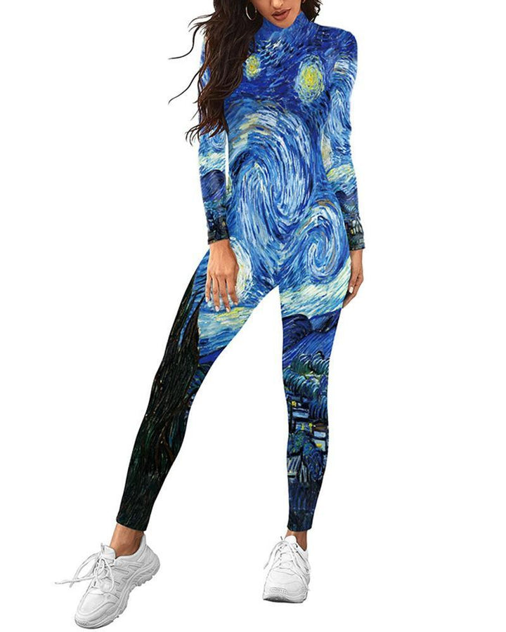 Van Gogh The Starry Night Dance Stage Play Halloween Party Costume