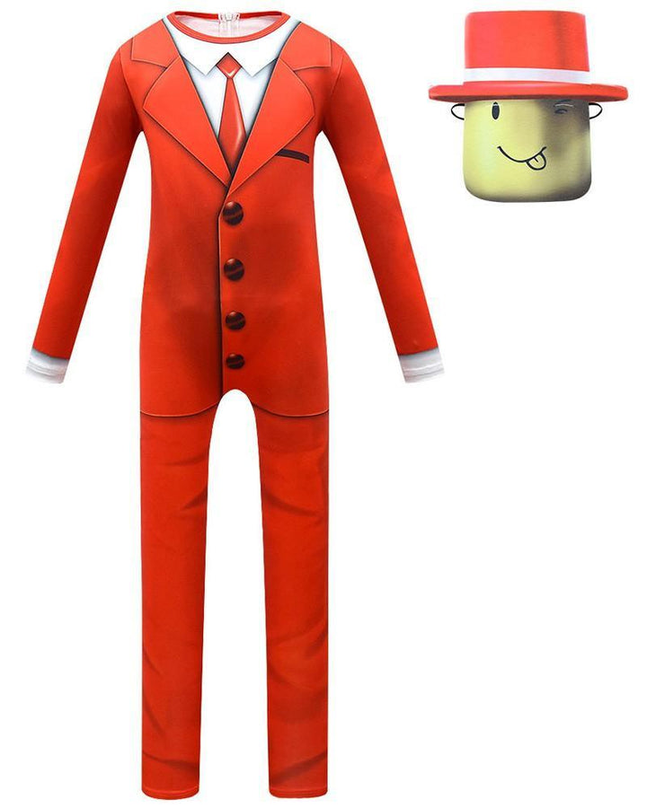 Red Pocket Devs-Roblox Figure Kids Cosplay Halloween Costume