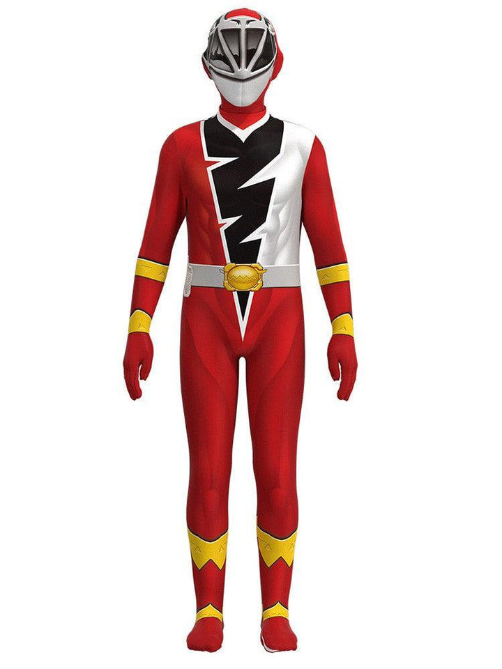 Kids Zayto Dino Fury Red Power Ranger Cosplay Halloween Costume
