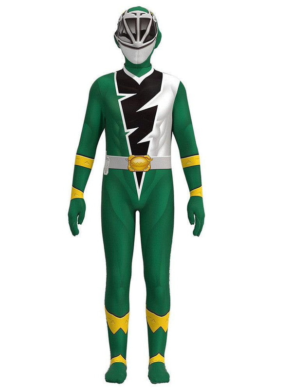 Kids Izzy Dino Fury Green Power Ranger Cosplay Halloween Costume